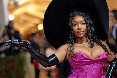 NEW YORK, NEW YORK - MAY 02: SZA attends The 2022 Met Gala Celebrating "In America: An Anthology of ...