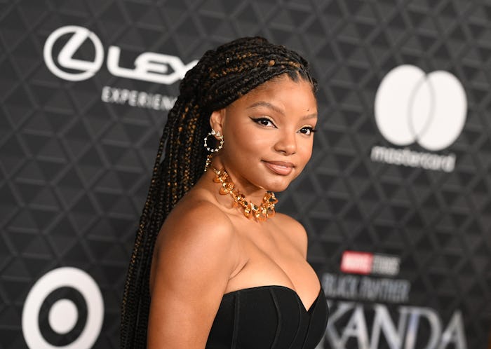 Halle Bailey at the world premiere of Marvel Studios Black Panther: Wakanda Forever held at the Dolb...