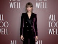 NEW YORK, NEW YORK - NOVEMBER 12: Taylor Swift attends the "All Too Well" New York Premiere on Novem...