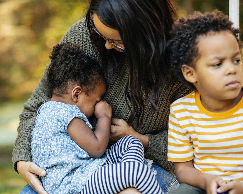 crying and throwing up