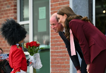 Prince William & Kate Middleton Share Adorable Moment With Little Boy Dressed As British Guard