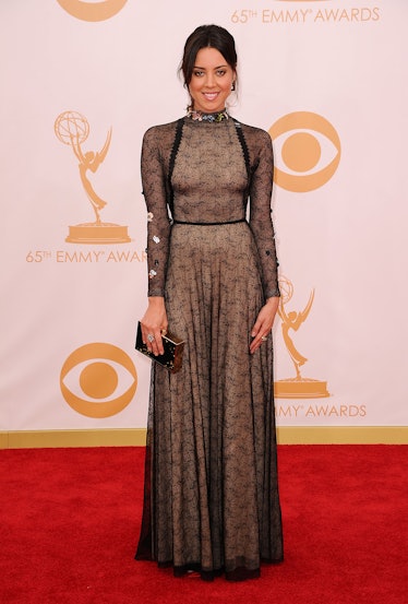 Aubrey Plaza attends the 65th annual Primetime Emmy Awards 
