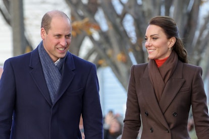 BOSTON, MASSACHUSETTS - DECEMBER 01: Prince William, Prince of Wales and Catherine, Princess of Wale...