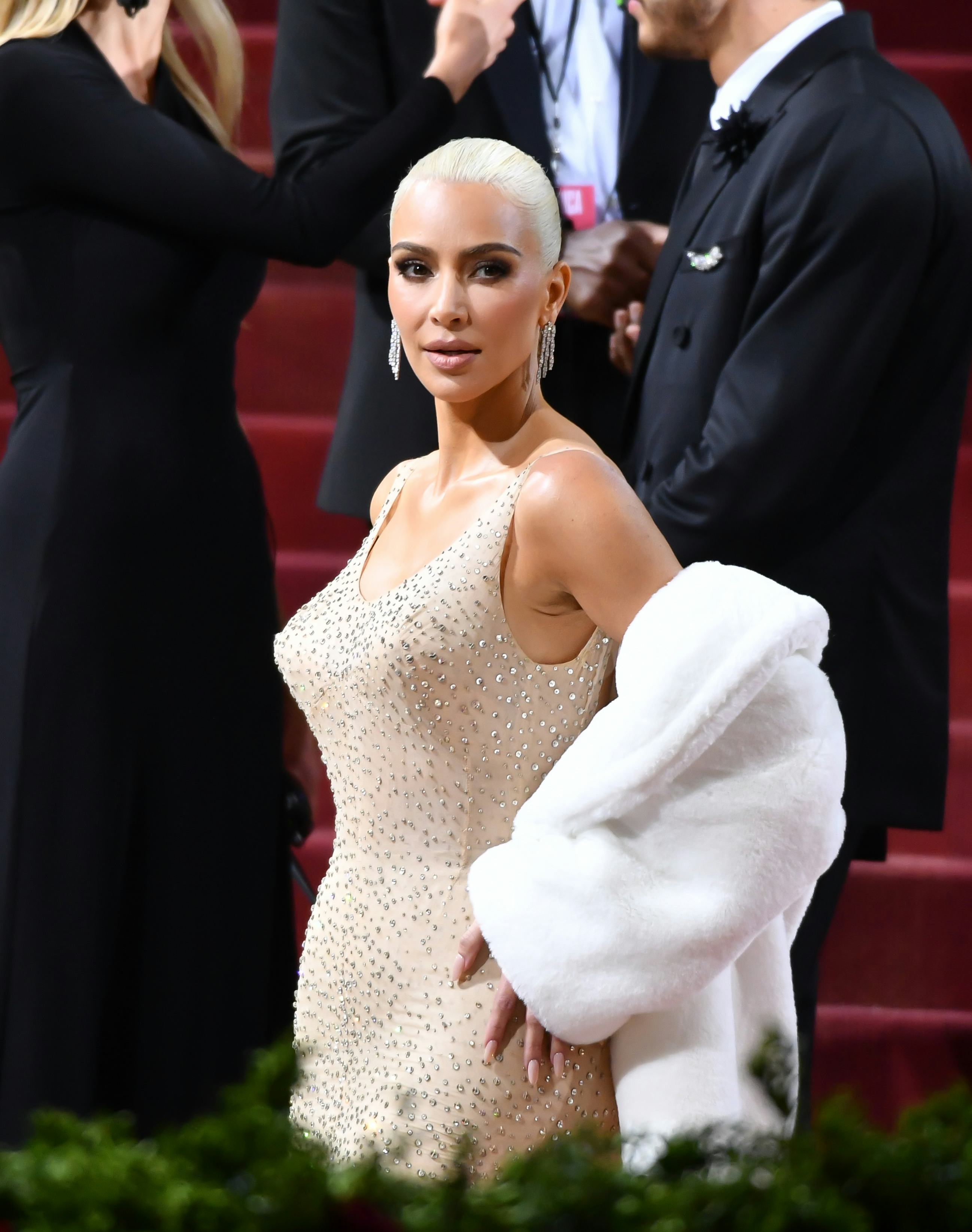 NEW YORK, NEW YORK - MAY 02: Kim Kardashian attends the the 2022 Met Gala celebrating "In America: A...