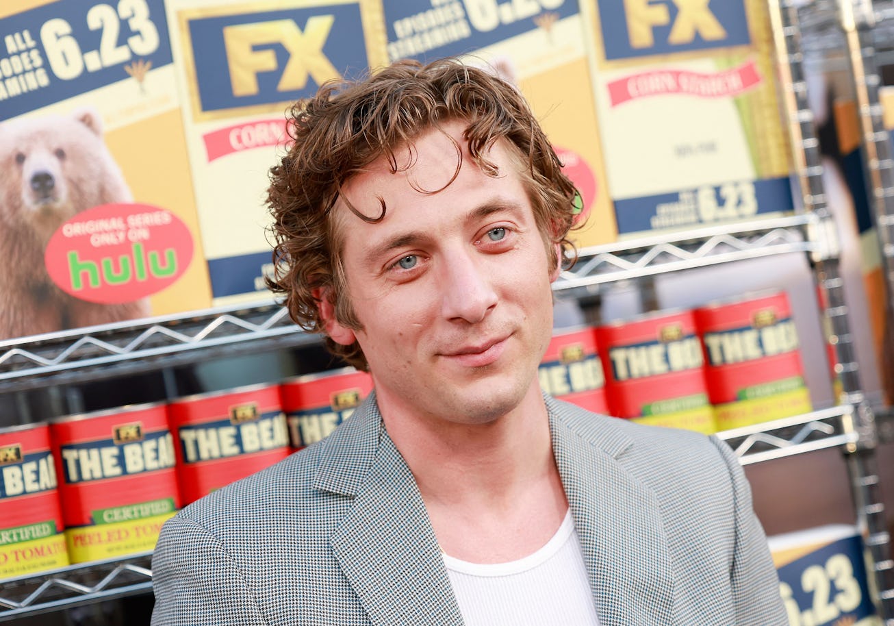 US actor Jeremy Allen White arrives to the Los Angeles premiere of FX's "The Bear" held at Goya Stu...