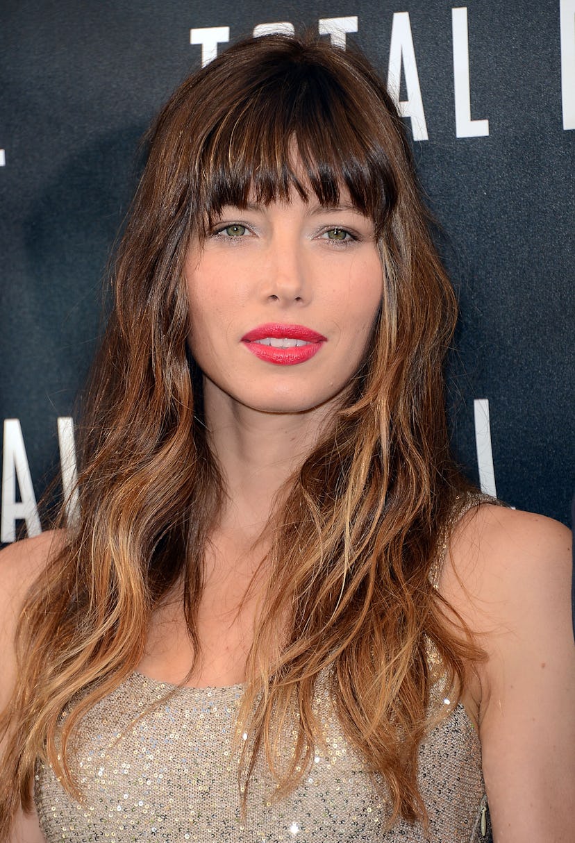 Jessica Biel with subtle ombré highlights.