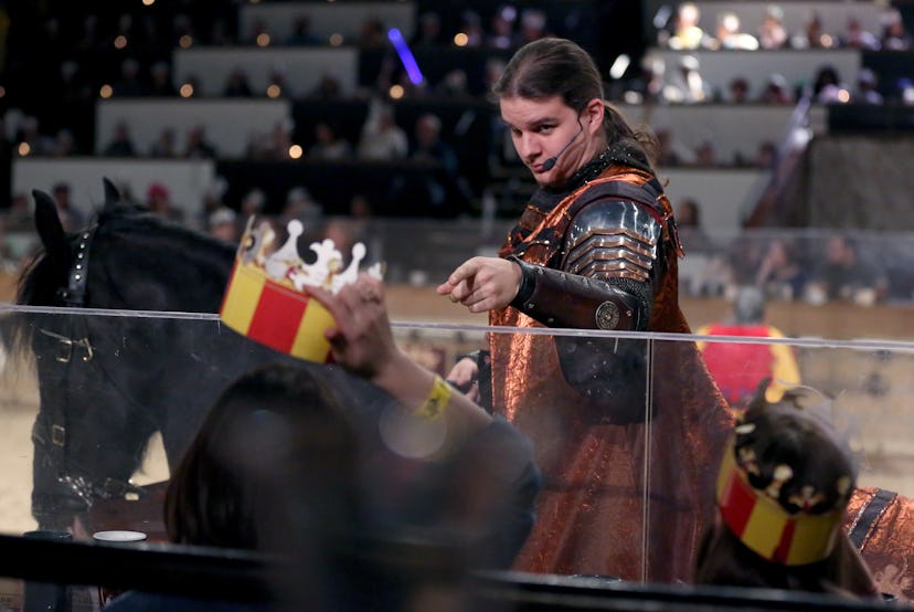 NEW YORK, USA - MARCH 17: Medieval Times Dinner and Tournament, a family dinner theater featuring s…