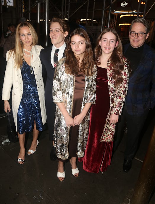 NEW YORK, NEW YORK - DECEMBER 11: (L-R) Sarah Jessica Parker, James Wilkie Broderick, Tabitha Hodge ...