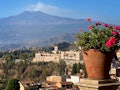 Mount Etna can be seen from the village of Taormina just like in 'The White Lotus' season finale. 