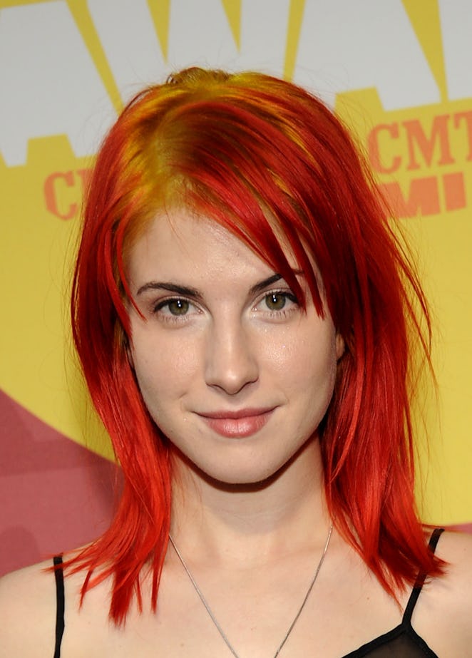 NASHVILLE, TN - JUNE 08:  Singer Hayley Williams of Paramore attend the 2011 CMT Music Awards at the...