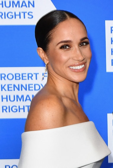 Meghan, Duchess of Sussex, arrives at the 2022 Robert F. Kennedy Human Rights Ripple of Hope Award G...