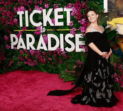US actress Billie Lourd arrives for the premiere of "Ticket to Paradise" at the Regency Village Thea...