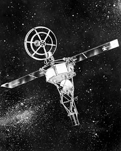 Photo reçue le 14 Août 1962 de la capsule américaine Mariner II, destiné à l'exploration de la planè...