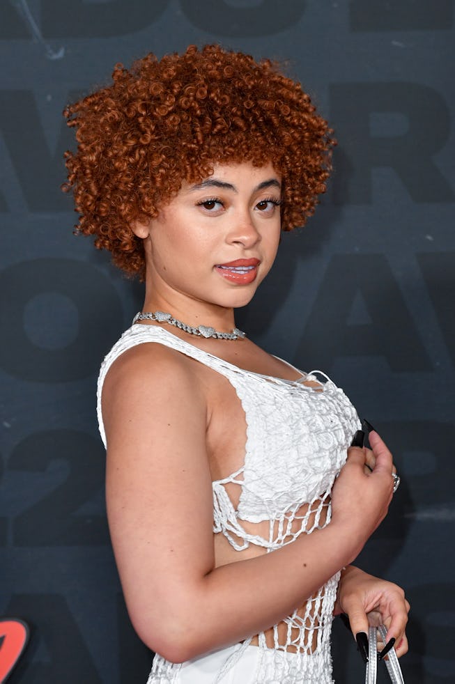 ATLANTA, GEORGIA - SEPTEMBER 30: Ice Spice attends the 2022 BET Hip Hop Awards at Cobb Energy Perfor...