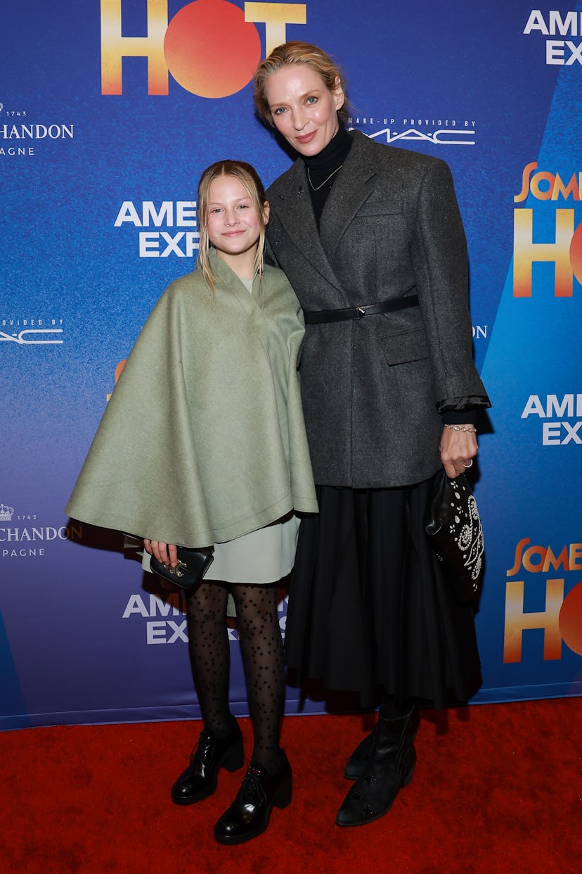 Luna Thurman-Busson and Uma Thurman.