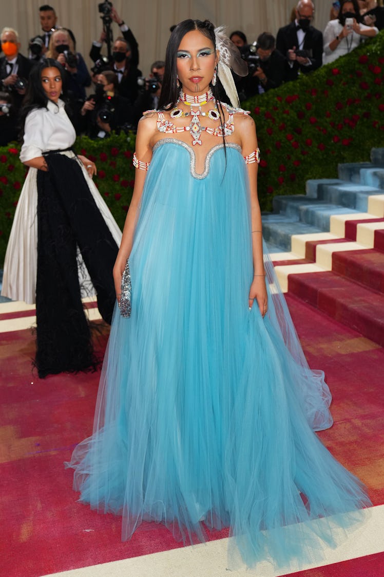 Quannah Chasinghorse attends The 2022 Met Gala