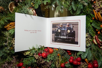 LONDON, ENGLAND - DECEMBER 20: The 2019 Christmas card of Prince Charles, Prince of Wales and Camill...