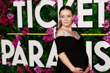 US actress Billie Lourd arrives for the premiere of "Ticket to Paradise" at the Regency Village Thea...