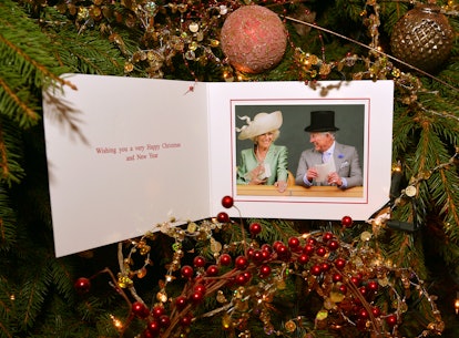 LONDON, UNITED KINGDOM - DECEMBER 18: The Christmas card of Prince Charles, Prince of Wales and Cami...