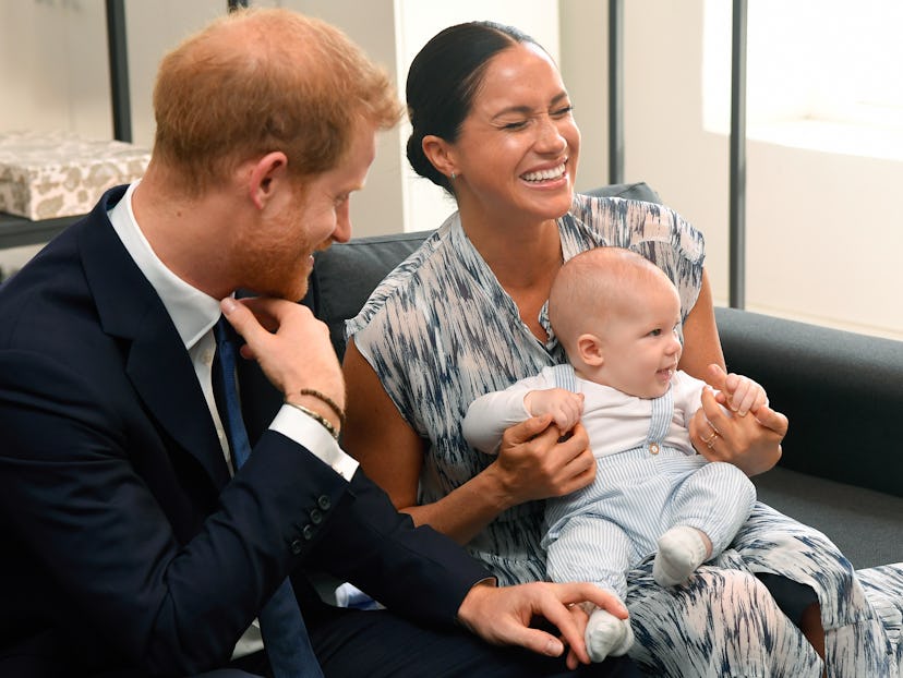 Prince Harry, Duke of Sussex, Meghan, Duchess of Sussex, and their baby son Archie Mountbatten-Winds...