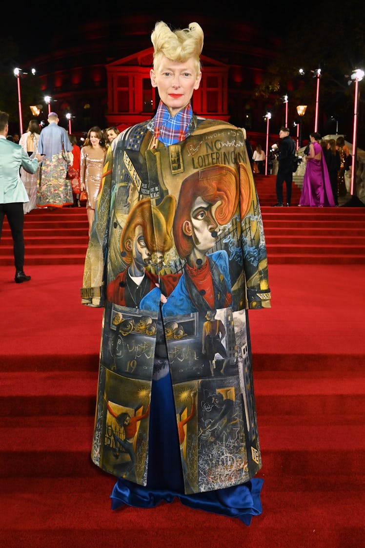 Tilda Swinton attends The Fashion Awards 2022 at Royal Albert Hall