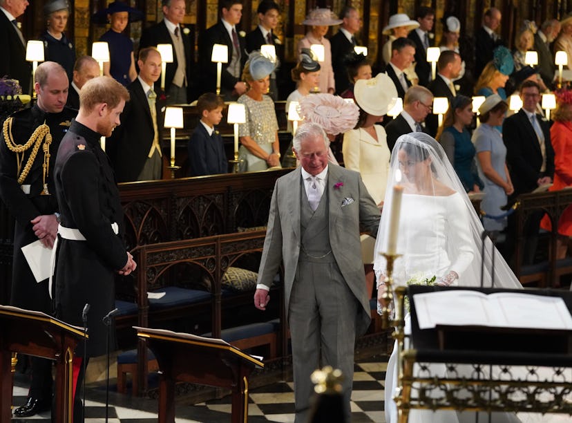Prince Harry, Meghan Markle, Prince Charles on their wedding day