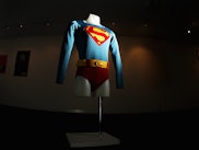 MELBOURNE, AUSTRALIA - MAY 23:  The Superman costume as worn by Christopher Reeve in Superman III is...