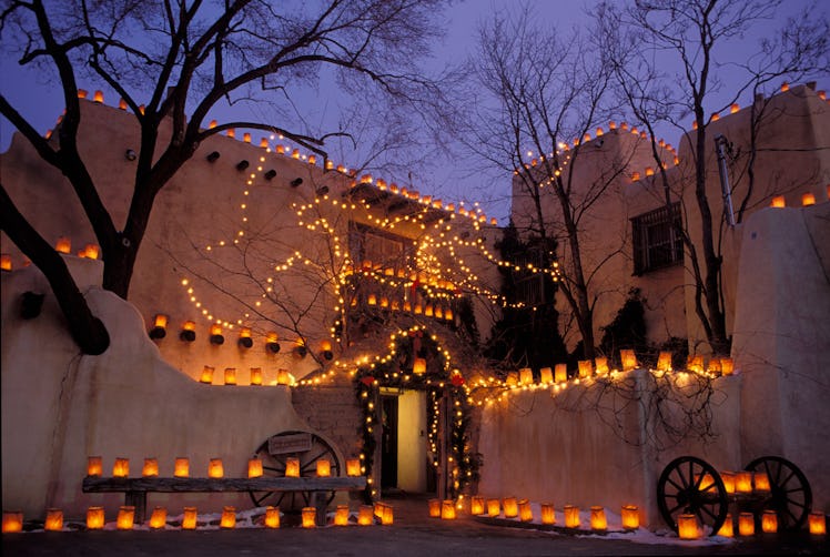 Santa Fe is one of the best Christmas towns in the USA for a winter wonderland getaway.
