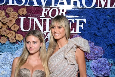 CAPRI, ITALY - JULY 31: Leni Klum and Heidi Klum attend the LuisaViaRoma for Unicef event at La Cert...