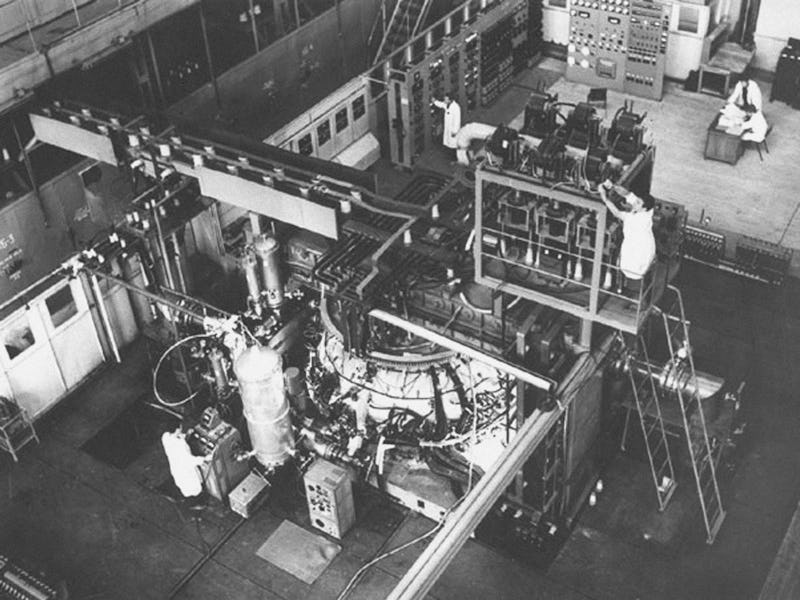 Tokamak T-4 at the Kurchatov Institute of Atomic Energy. Found in the collection of Russian Academy ...