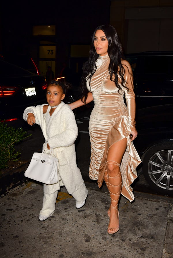 North West and Kim Kardashian West on December 22, 2019 in New York City