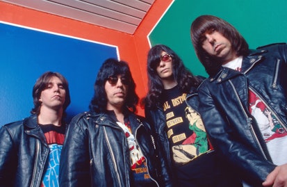 The Ramones，美国朋克摇滚乐队，bei einem Konzert, München, Deutschland 1993。美国p…