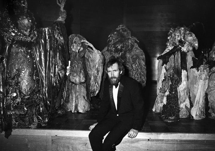 Puppeteer Jim Henson attends the premiere party for The Dark Crystal on December 13, 1982 at RCA Stu...