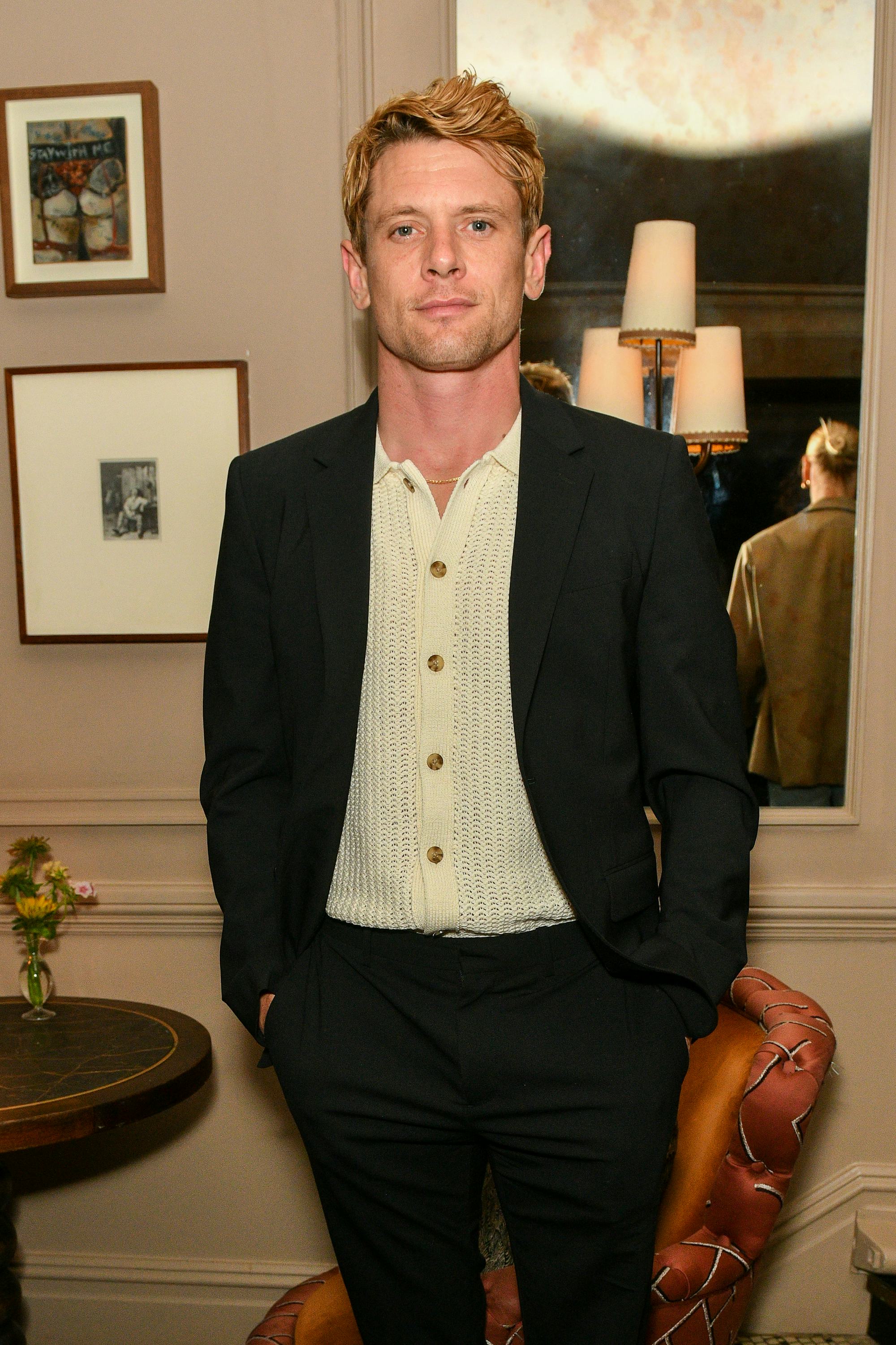 LONDON, ENGLAND - OCTOBER 14: Jack O&rsquo;Connell attends the post-premiere drinks reception for &ldquo;Lady Ch&hellip;