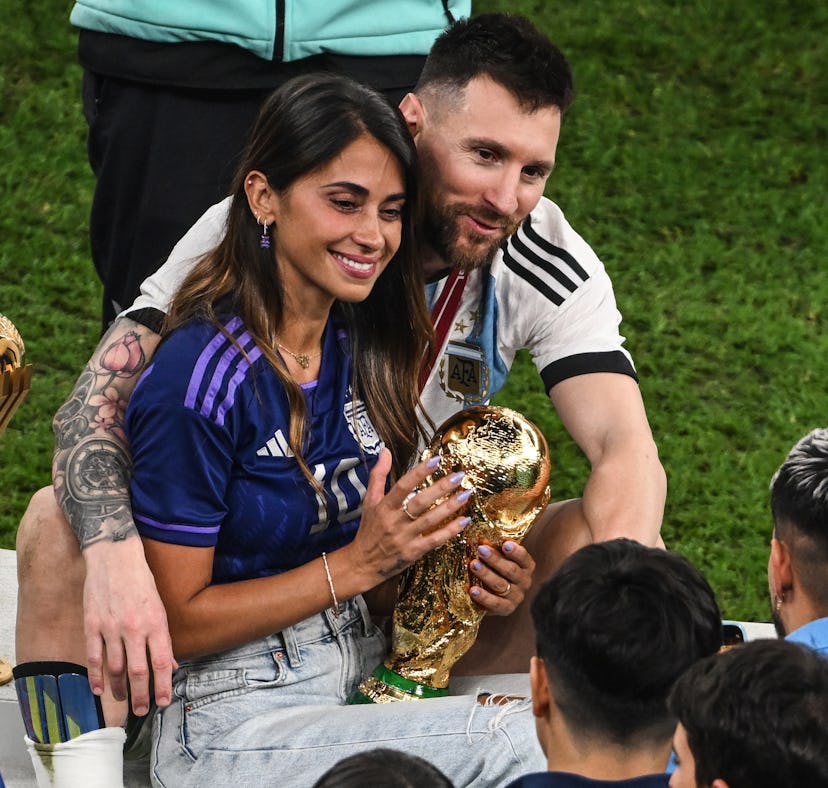 Lionel Messi's wife had a sweet reaction to his World Cup win.