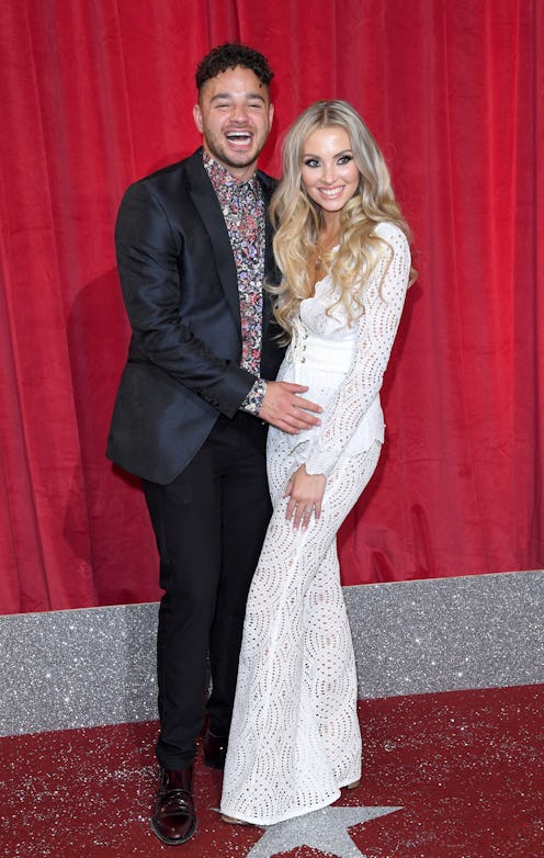 Adam Thomas and Caroline Daly attend the British Soap Awards at The Lowry Theatre