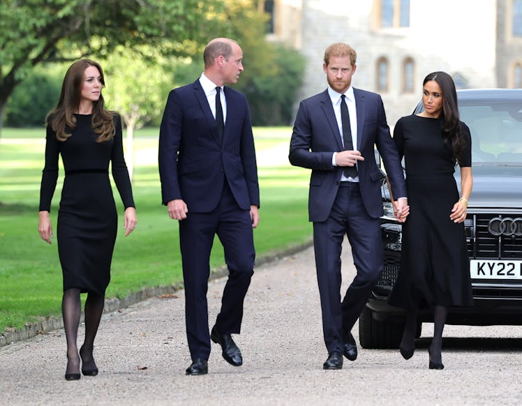 William, Harry and their Wives. 