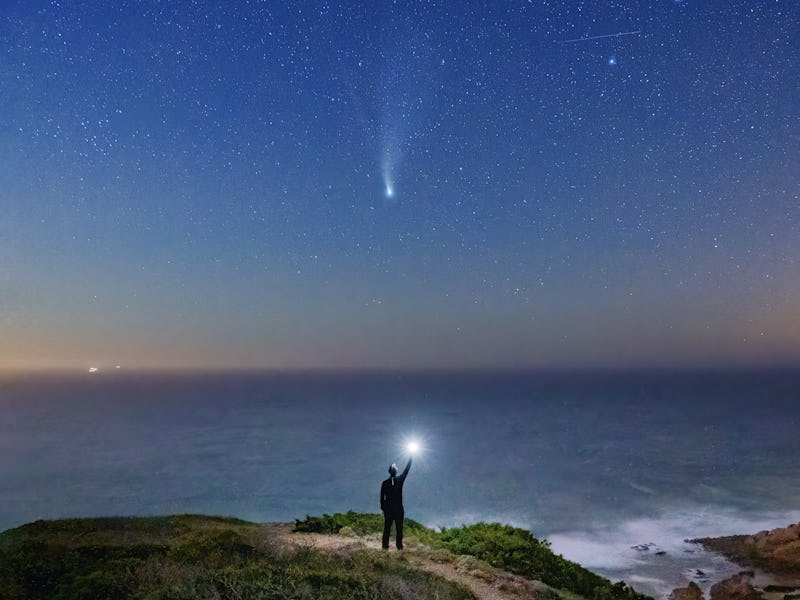 Saying hello to comet Neowise from the Portuguese coast