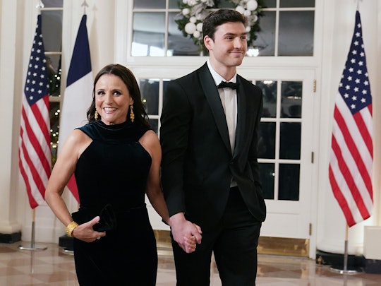 WASHINGTON, DC - DECEMBER 01: Actress Julia Louis-Dreyfus and her son Charlie Hall arrive for the Wh...