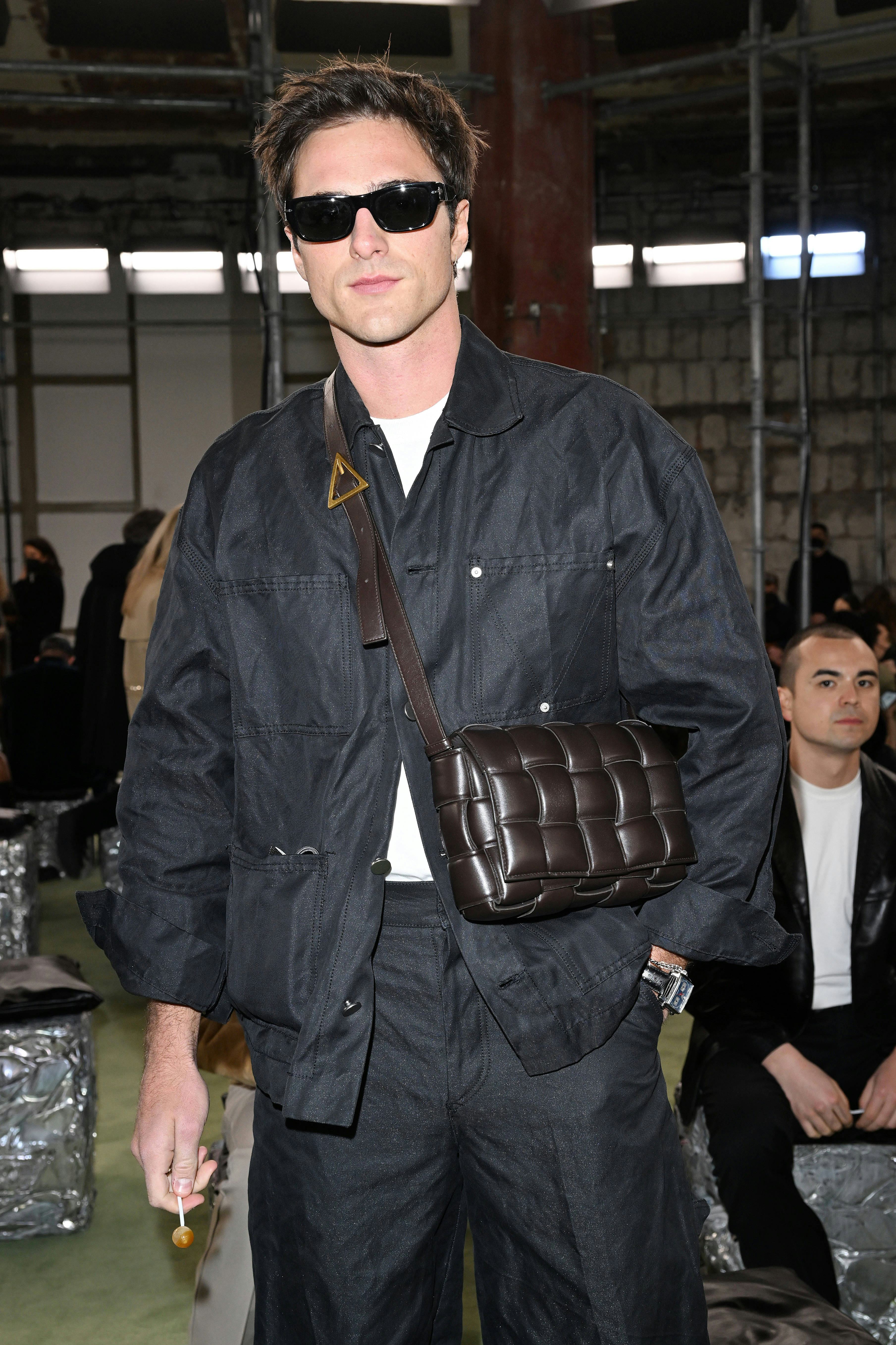 Jacob Elordi arrives at Bottega Veneta Fashion Show Fall/Winter 2022/2023
