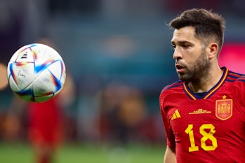 Jordi Alba (ESP) during the World Cup match between Japan v Spain , in Doha, Qatar, on December 1 , ...