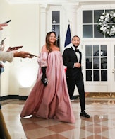 Chrissy Teigen and John Legend were among the many celebrities at the Dec. 1 White House state dinne...