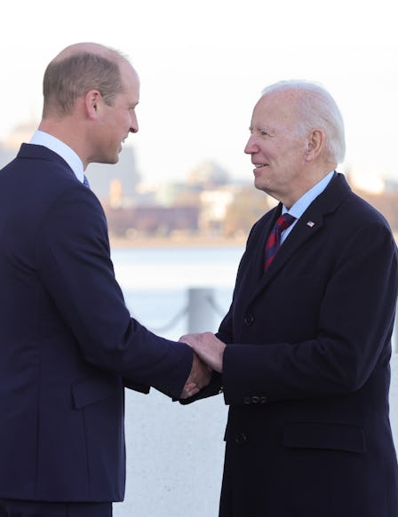 Prince William and Joe Biden met at the John F. Kennedy Presidential Library and Museum on Dec. 2, 2...