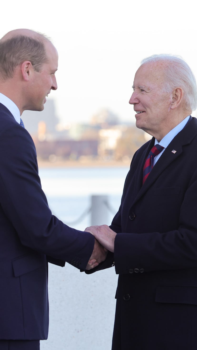 Prince William and Joe Biden met at the John F. Kennedy Presidential Library and Museum on Dec. 2, 2...
