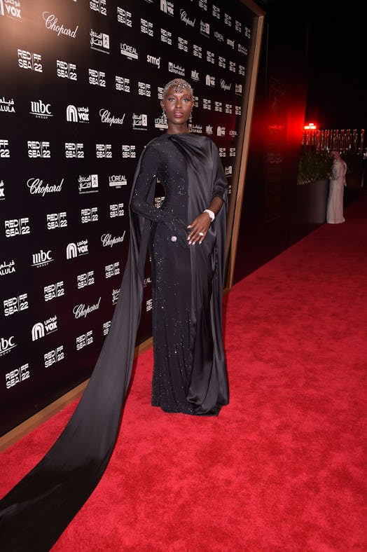 Jodie Turner-Smith attends a photocall during the Red Sea International Film Festival