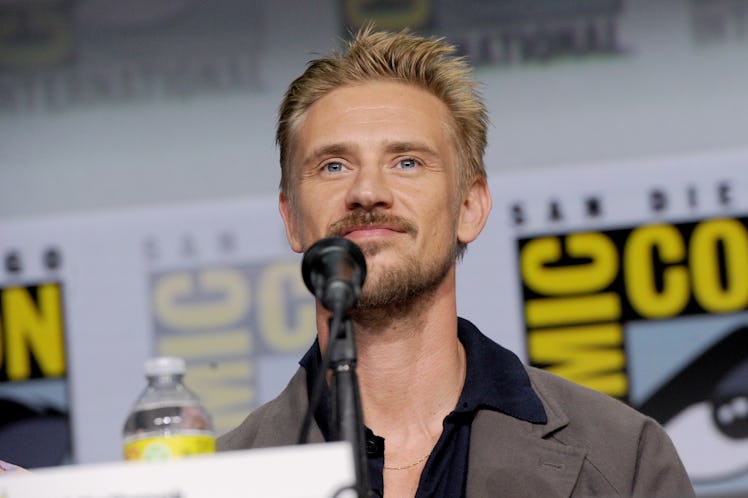 SAN DIEGO, CALIFORNIA - JULY 23: Boyd Holbrook speaks onstage during "The Sandman" special video pre...