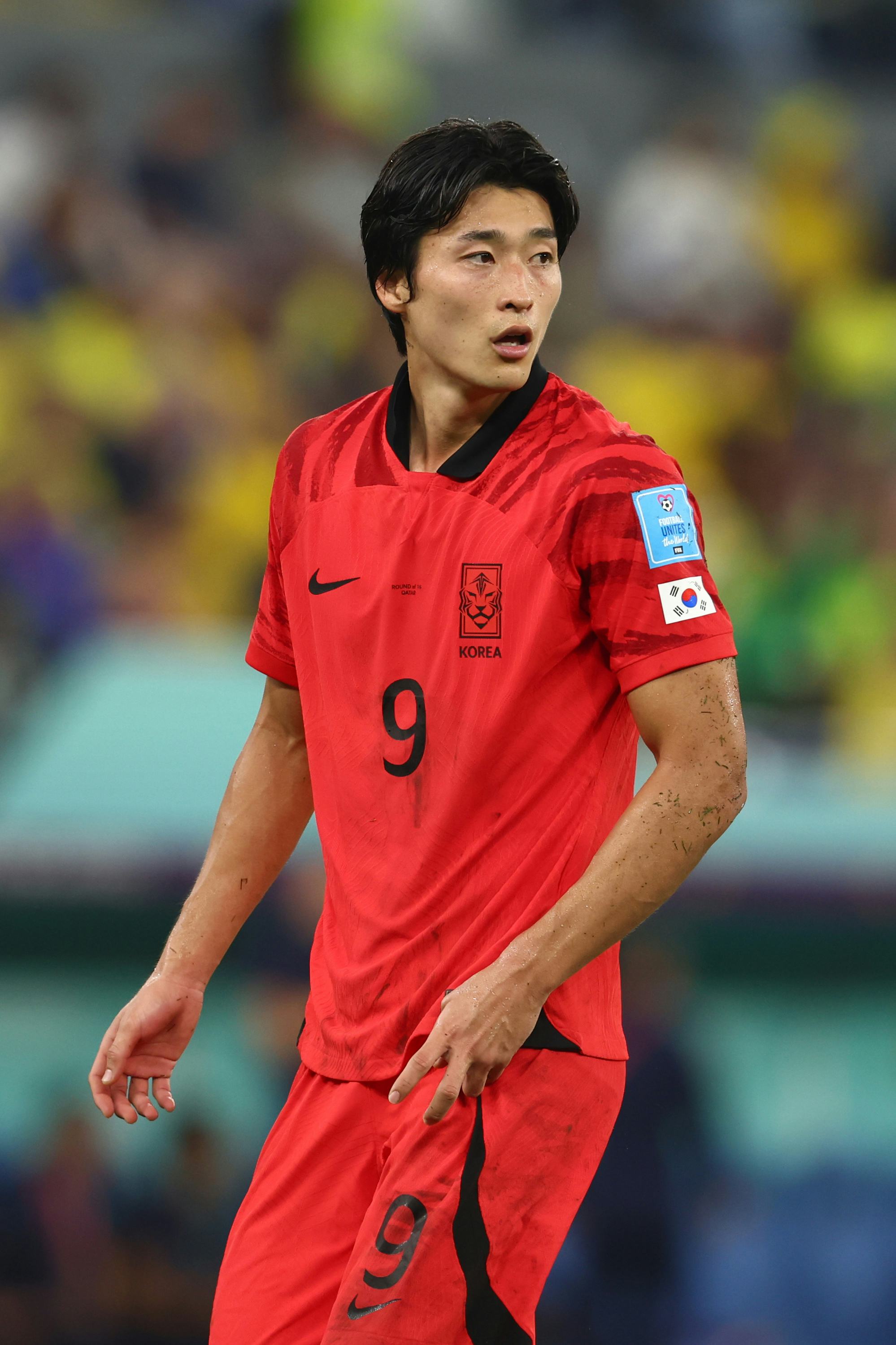 Gue-sung Cho in action during the FIFA World Cup Qatar 2022 