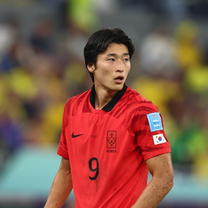 Gue-sung Cho in action during the FIFA World Cup Qatar 2022 