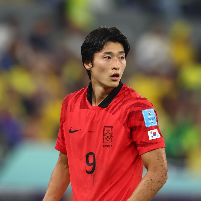 Gue-sung Cho in action during the FIFA World Cup Qatar 2022