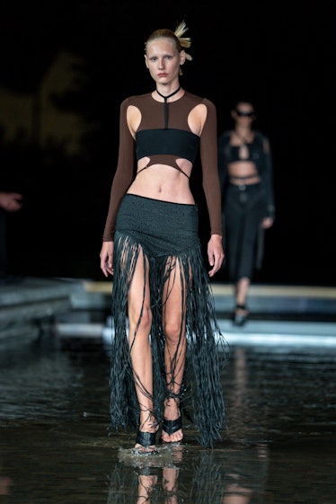 The Andreadamo fashion show at the Milan Fashion Week Women's Collection Spring Summer 2023 featured...